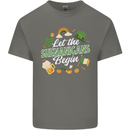 St Patricks Day Let the Shenanigans Begin Kids T-Shirt Childrens Charcoal
