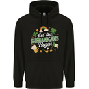 St Patricks Day Let the Shenanigans Begin Mens 80% Cotton Hoodie Black