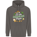 St Patricks Day Let the Shenanigans Begin Mens 80% Cotton Hoodie Charcoal