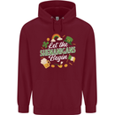 St Patricks Day Let the Shenanigans Begin Mens 80% Cotton Hoodie Maroon