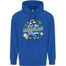 St Patricks Day Let the Shenanigans Begin Mens 80% Cotton Hoodie Royal Blue