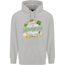 St Patricks Day Let the Shenanigans Begin Mens 80% Cotton Hoodie Sports Grey