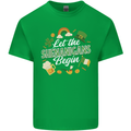 St Patricks Day Let the Shenanigans Begin Mens Cotton T-Shirt Tee Top Irish Green