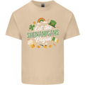St Patricks Day Let the Shenanigans Begin Mens Cotton T-Shirt Tee Top Sand