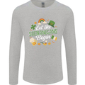 St Patricks Day Let the Shenanigans Begin Mens Long Sleeve T-Shirt Sports Grey
