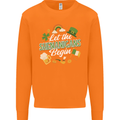 St Patricks Day Let the Shenanigans Begin Mens Sweatshirt Jumper Orange