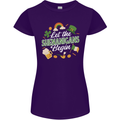 St Patricks Day Let the Shenanigans Begin Womens Petite Cut T-Shirt Purple
