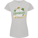 St Patricks Day Let the Shenanigans Begin Womens Petite Cut T-Shirt Sports Grey