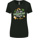 St Patricks Day Let the Shenanigans Begin Womens Wider Cut T-Shirt Black