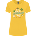 St Patricks Day Let the Shenanigans Begin Womens Wider Cut T-Shirt Yellow