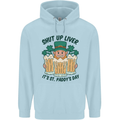 St Patricks Day Shut Up Liver Beer Alcohol Funny Childrens Kids Hoodie Light Blue