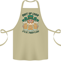 St Patricks Day Shut Up Liver Beer Alcohol Funny Cotton Apron 100% Organic Khaki