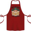 St Patricks Day Shut Up Liver Beer Alcohol Funny Cotton Apron 100% Organic Maroon