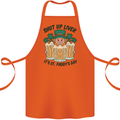 St Patricks Day Shut Up Liver Beer Alcohol Funny Cotton Apron 100% Organic Orange