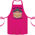 St Patricks Day Shut Up Liver Beer Alcohol Funny Cotton Apron 100% Organic Pink