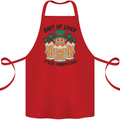 St Patricks Day Shut Up Liver Beer Alcohol Funny Cotton Apron 100% Organic Red