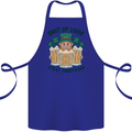 St Patricks Day Shut Up Liver Beer Alcohol Funny Cotton Apron 100% Organic Royal Blue