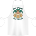 St Patricks Day Shut Up Liver Beer Alcohol Funny Cotton Apron 100% Organic White