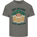 St Patricks Day Shut Up Liver Beer Alcohol Funny Kids T-Shirt Childrens Charcoal