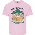 St Patricks Day Shut Up Liver Beer Alcohol Funny Kids T-Shirt Childrens Light Pink