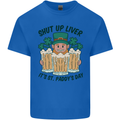 St Patricks Day Shut Up Liver Beer Alcohol Funny Kids T-Shirt Childrens Royal Blue