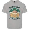 St Patricks Day Shut Up Liver Beer Alcohol Funny Kids T-Shirt Childrens Sports Grey
