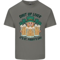 St Patricks Day Shut Up Liver Beer Alcohol Funny Mens Cotton T-Shirt Tee Top Charcoal