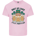 St Patricks Day Shut Up Liver Beer Alcohol Funny Mens Cotton T-Shirt Tee Top Light Pink