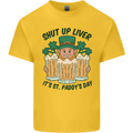 St Patricks Day Shut Up Liver Beer Alcohol Funny Mens Cotton T-Shirt Tee Top Yellow