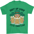 St Patricks Day Shut Up Liver Beer Alcohol Funny Mens T-Shirt 100% Cotton Irish Green