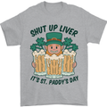 St Patricks Day Shut Up Liver Beer Alcohol Funny Mens T-Shirt 100% Cotton Sports Grey