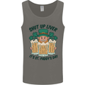St Patricks Day Shut Up Liver Beer Alcohol Funny Mens Vest Tank Top Charcoal
