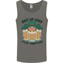 St Patricks Day Shut Up Liver Beer Alcohol Funny Mens Vest Tank Top Charcoal