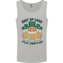 St Patricks Day Shut Up Liver Beer Alcohol Funny Mens Vest Tank Top Sports Grey