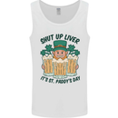 St Patricks Day Shut Up Liver Beer Alcohol Funny Mens Vest Tank Top White