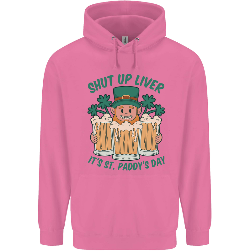 St Patricks Day Shut Up Liver Funny Beer Alcohol Childrens Kids Hoodie Azalea