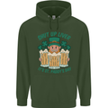 St Patricks Day Shut Up Liver Funny Beer Alcohol Childrens Kids Hoodie Forest Green