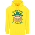 St Patricks Day Shut Up Liver Funny Beer Alcohol Childrens Kids Hoodie Yellow