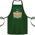 St Patricks Day Shut Up Liver Funny Beer Alcohol Cotton Apron 100% Organic Forest Green