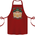 St Patricks Day Shut Up Liver Funny Beer Alcohol Cotton Apron 100% Organic Maroon