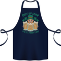 St Patricks Day Shut Up Liver Funny Beer Alcohol Cotton Apron 100% Organic Navy Blue