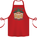 St Patricks Day Shut Up Liver Funny Beer Alcohol Cotton Apron 100% Organic Red