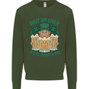 St Patricks Day Shut Up Liver Funny Beer Alcohol Kids Sweatshirt Jumper Forest Green