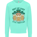 St Patricks Day Shut Up Liver Funny Beer Alcohol Kids Sweatshirt Jumper Peppermint