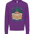 St Patricks Day Shut Up Liver Funny Beer Alcohol Kids Sweatshirt Jumper Purple