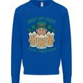 St Patricks Day Shut Up Liver Funny Beer Alcohol Kids Sweatshirt Jumper Royal Blue