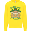 St Patricks Day Shut Up Liver Funny Beer Alcohol Kids Sweatshirt Jumper Yellow