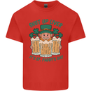 St Patricks Day Shut Up Liver Funny Beer Alcohol Kids T-Shirt Childrens Red