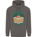 St Patricks Day Shut Up Liver Funny Beer Alcohol Mens 80% Cotton Hoodie Charcoal