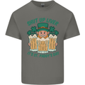 St Patricks Day Shut Up Liver Funny Beer Alcohol Mens Cotton T-Shirt Tee Top Charcoal